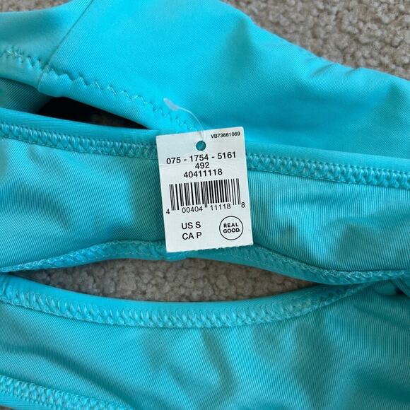 NWT Aerie Cheeky Bikini Bottom Springs Blue Swimsuit Swim Beach Surf Size S - Picture 6 of 6